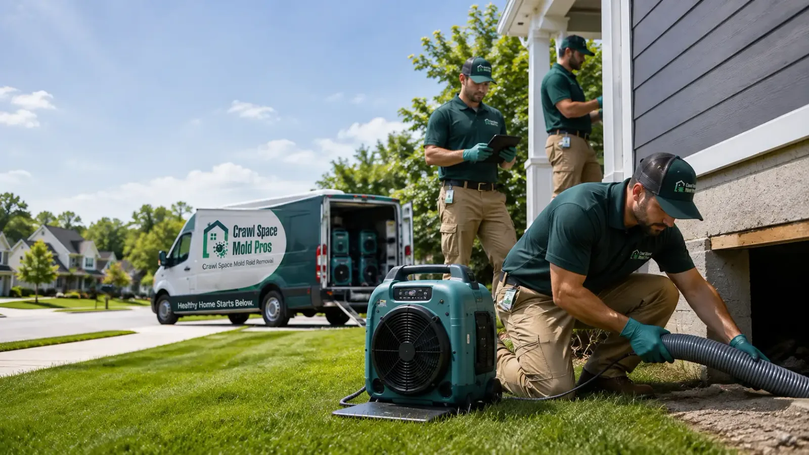 Crawl Space Mold Removal in York, ND
